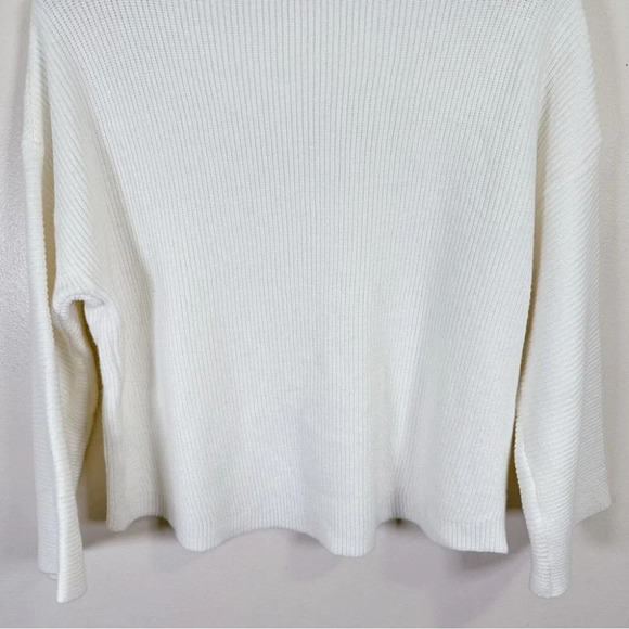 Princess Polly Laneway Pullover Sweater White Bell Sleeves - Picture 13 of 14